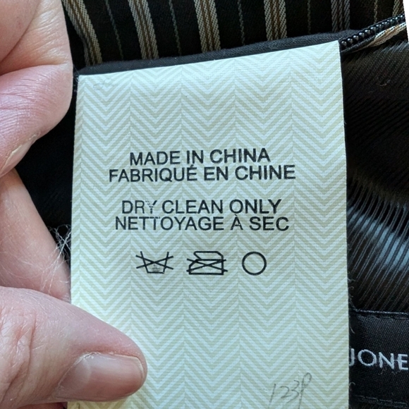 Jones New York Crosby Coat Cashmere Wool Blend Button Closure Men's size 40R - Picture 10 of 16